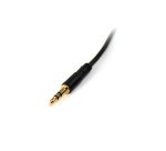 StarTech.com 1 ft. (0.3 m) 3.5mm Audio Cable - 3.5mm Slim Audio Cable - Gold Plated Connectors - Male/Male - Aux Cable (MU1MMS) - audio cable - 30.5 cm