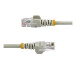 StarTech.com Câble réseau Cat5e UTP sans crochet de 2m - Cordon Ethernet RJ45 anti-accroc - M/M - Gris