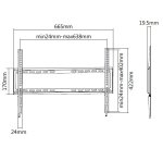 Equip 650333 Soporte fijo de pared para TV de 37"-75