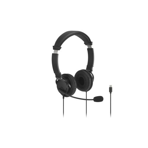 Kensington Auriculares Classic EQ USB-C con control de volumen y micrófono