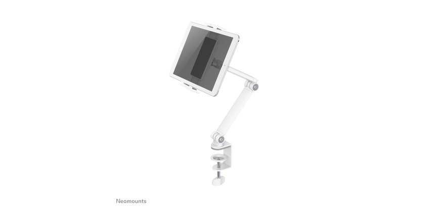 Neomounts DS15-545WH1 Soporte para tablet con abrazadera para escritorio 4.7-12.9" - universal - movimiento completo
