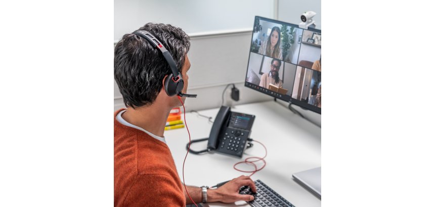 HP Poly Blackwire 5210 Monaural USB-C Headset +3.5mm Plug +USB-C/A Adapter (Bulk)