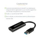 StarTech.com Adattatore USB 3.0 a HDMI, Convertitore USB-HDMI per Monitor Windows, 1080p (non supporta macOS/ChromeOS/Linux), Conforme TAA