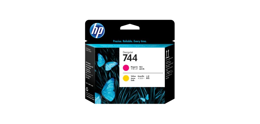 HP 744 - yellow, magenta - printhead