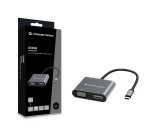 Conceptronic DONN16G Cablato USB 3.2 Gen 1 (3.1 Gen 1) Type-C Grigio