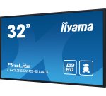 iiyama LH3260HS-B1AG Écran d'affichage dynamique Carte A numérique 80 cm (31.5") LED Wifi 500 cd/m² Full HD Noir Intégré dans le processeur Android 11 24/7