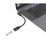 Conceptronic ABBY19B adattatore per inversione del genere dei cavi USB-C USB-A Nero