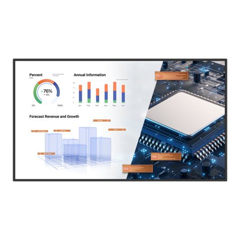 BenQ ST6502S Digital signage flat panel 165.1 cm (65") LED 400 cd/m² 4K Ultra HD Black Built-in processor Android 8.0 18/7