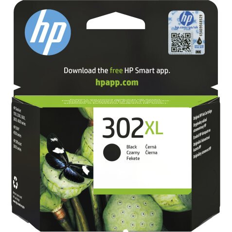 HP 302XL Cartouche d’encre noire grande capacité authentique