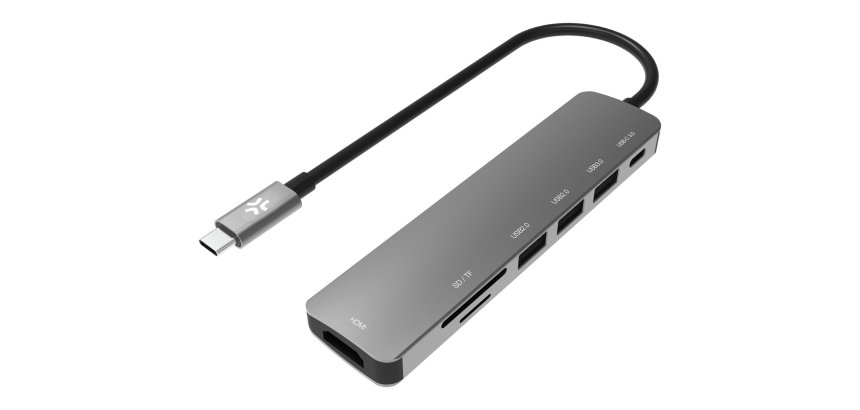 Celly PROHUB7IN1 Wired USB 3.2 Gen 1 (3.1 Gen 1) Type-C Grey