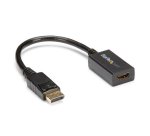 StarTech.com DisplayPort to HDMI Adapter - DP 1.2 to HDMI Video Converter 1080p - DP to HDMI Monitor/TV/Display Cable Adapter Dongle - Passive DP to HDMI Adapter - Latching DP Connector