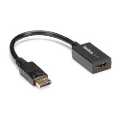 StarTech.com DisplayPort to HDMI Adapter - DP 1.2 to HDMI Video Converter 1080p - DP to HDMI Monitor/TV/Display Cable Adapter Dongle - Passive DP to HDMI Adapter - Latching DP Connector