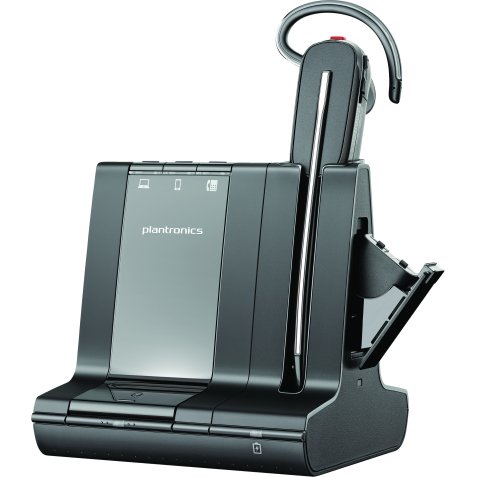 POLY Auriculares DECT USB-A Savi 8245 con certificación para Microsoft Teams de 1880-1900 MHz +D400