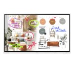 Samsung WM75FX tableau blanc interactif 190,5 cm (75") 3840 x 2160 pixels Écran tactile Gris, Blanc HDMI