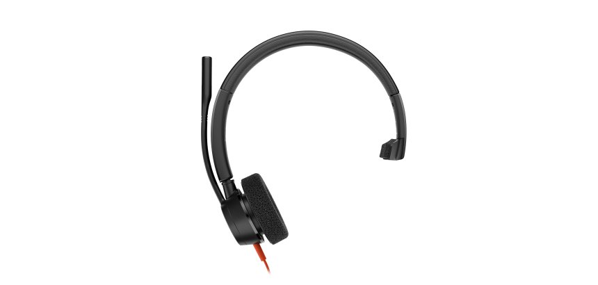 HP Poly Blackwire 3315 Monaural Microsoft Teams Certified USB-C Headset + 3,5 mm plug + USB-C/A adapter