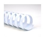 Peignes plastique gbc pour format a4 ï12mm 95 feuilles   coloris blanc boite de 100    unites