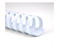 Peignes plastique gbc pour format a4 ï16mm 145 feuilles  coloris blanc boite de 100    unites