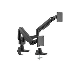 Equip Soporte de sobremesa para monitores dobles de 17«-35», negro