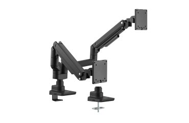 Equip Soporte de sobremesa para monitores dobles de 17«-35», negro