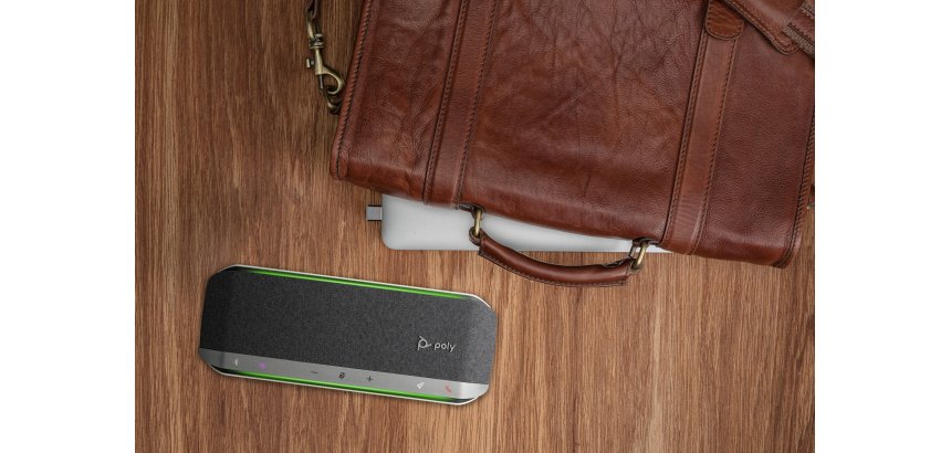 HP Poly Altavoz manos libres USB-A y USB-C con certificación para Microsoft Teams Poly Sync 40+ y adaptador USB-A BT700