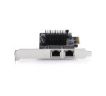 StarTech.com Carte Réseau PCIe Gigabit 5G à 2 Ports, Carte LAN PCI Express 5G/2,5G/1G/100M/10M, Realtek RTL8126, Windows et Linux, Conforme TAA