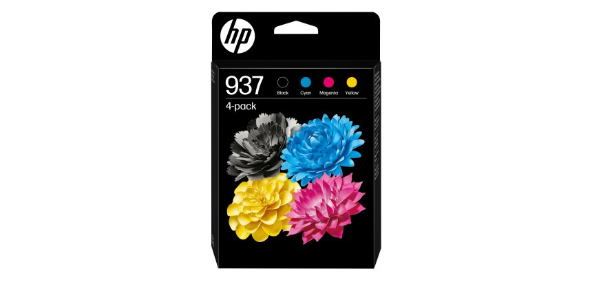 HP 937 4er-Pack Original-Tintenpatronen CMYK