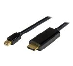 StarTech.com 3.3ft (1m) Mini DisplayPort to HDMI Cable - 4K 30Hz Video - mDP to HDMI Adapter Cable - Mini DP or Thunderbolt 1/2 Mac/PC to HDMI Monitor/Display - mDP to HDMI Converter Cord