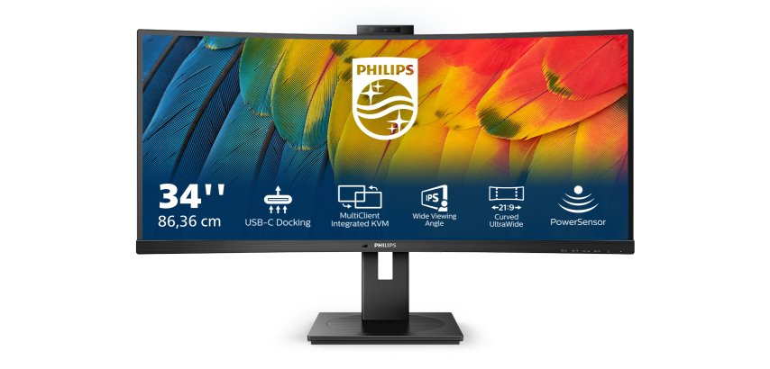 Philips 5000 series 34B1U5600CH/00 écran plat de PC 86,4 cm (34") 3440 x 1440 pixels Wide Quad HD LCD Noir