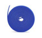 StarTech.com Lot de 4 Rouleaux de Ruban Auto-Agrippant de 4,6m, Largeur 12mm, Bleu, Attaches de Câbles Réutilisables à Découper sur Mesure, Ruban de Fixation, Gaines en Tissu Réglables, Rouleaux en Vrac