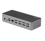 StarTech.com Dock USB-C pour 4 Écrans - Mini Dock avec Hub USB-C HDMI avec 1x USB Type-C & 3x USB-A, Ethernet, Audio - Mini Docking Station USB-C HDMI DisplayPort - Station d'Accueil Universelle USB-C