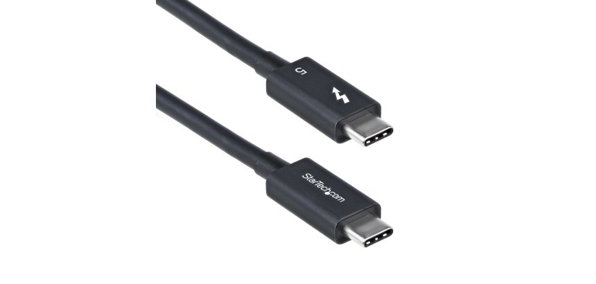 StarTech.com Câble Thunderbolt 5 de 1m, 80Gbps/Jusqu'à 120Gbps, 240W PD, 8K 60Hz, Câble Thunderbolt Certifié, Compatible avec Thunderbolt 4/USB4/USB-C