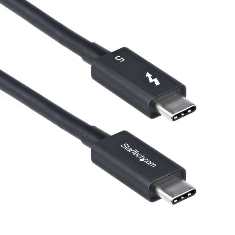 StarTech.com Câble Thunderbolt 5 de 50cm, 80Gbps/Jusqu'à 120Gbps, 240W PD, 8K 60Hz, Câble Thunderbolt Certifié, Compatible avec Thunderbolt 4/USB4/USB-C