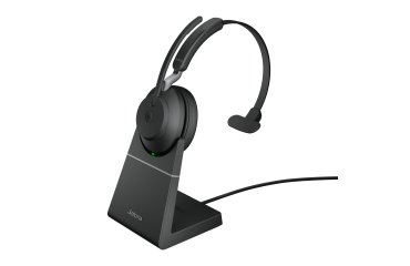 Jabra Evolve2 65 Auriculares Inalámbrico Diadema Oficina/Centro de llamadas USB tipo A Bluetooth Base de carga Negro
