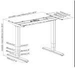 Equip ERGO Bipedestador Eléctrico, Doble Motor, Blanco
