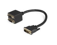 Cable Duplicador Divisor de Vídeo DVI-D de 2 Puertos Salidas Compacto - Bifurcador