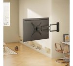 AISENS Soporte Eco Giratorio, Inclinable y Nivelable para Monitor/TV 35kg de 23"-65", Negro