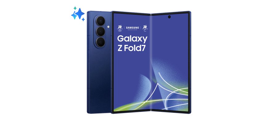 Samsung Galaxy Z Fold7 Smartphone AI, RAM 12GB, 256GB, Display 6,5"/8", Camera 200MP, Batteria a lunga durata, Blue Shadow