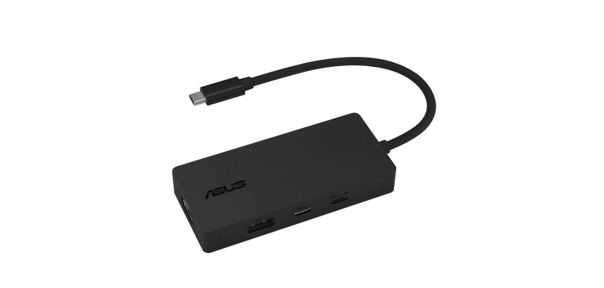 ASUS 4 in 1 USB-C Dock DC110 Cablato USB 3.2 Gen 2 (3.1 Gen 2) Type-C Nero