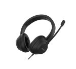 Nilox NXAUSB02 auricular y casco Auriculares Alámbrico Llamadas/Música USB tipo A Negro