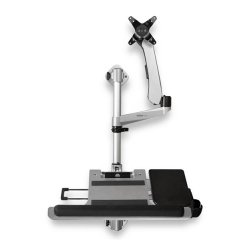 StarTech.com Poste de Travail Ergonomique pour Montage Mural - Bras Articulé Ergonomique pour Écran - Réglable en Hauteur & Plateau pour Clavier Rembourré - Écran 34" VESA