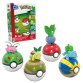 MEGA Pokémon Grass-Type Trainer Team Building Toy Kit, 4 Action Figures (118 Pieces) for Kids