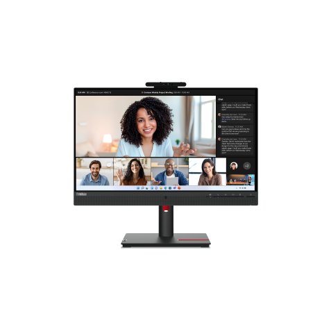 Monitor de videoconferencia Lenovo ThinkVision T24mv-30 LED display 60,5 cm (23.8") 1920 x 1080 Pixeles Full HD Negro