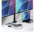 StarTech.com Station d'Accueil USB4, Double Sortie 4K Sans Pilote pour macOS et Windows, Station d'Accueil USB-C Universelle avec Chargeur d'Ordinateur Portable de 100W et 2,5GbE
