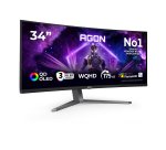 AOC AGON PRO AG346UCD computer monitor 86.4 cm (34") 3440 x 1440 pixels Wide Quad HD QD-OLED Black, Grey