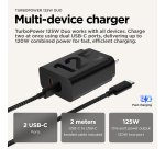 Motorola TurboPower 125W Duo Charger Universal Black AC Fast charging Indoor
