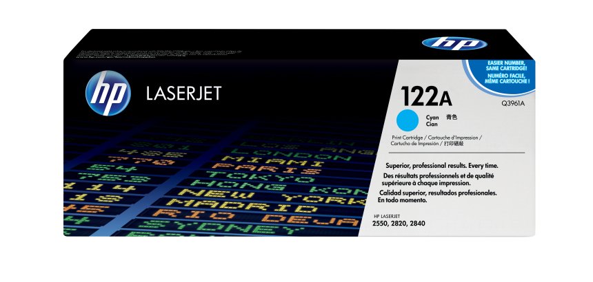 HP 122A Colour LaserJet Original Toner cyan Standardkapazität 4.000 Seiten 1er-Pack
