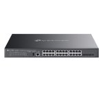 TP-Link SG5428XMPP commutateur réseau Géré L3 Gigabit Ethernet (10/100/1000) Connexion Ethernet, supportant l'alimentation via ce port (PoE) Noir