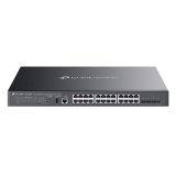 TP-Link SG5428XMPP commutateur réseau Géré L3 Gigabit Ethernet (10/100/1000) Connexion Ethernet, supportant l'alimentation via ce port (PoE) Noir