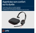 HP Poly Micro-casque monaural USB-C Poly Blackwire 5210 + prise 3,5 mm + adaptateur USB-C/A (lot)