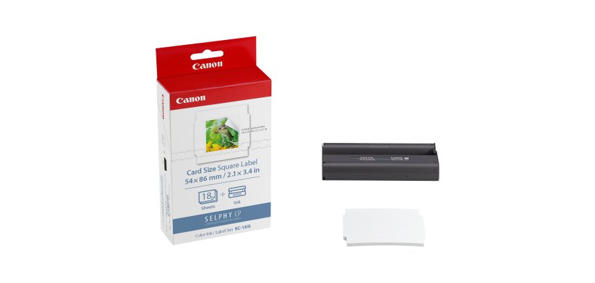 Canon KC-18IS - 1 - print ribbon cassette and paper kit
